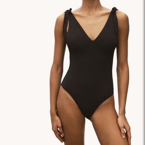 H&M PADDED-CUP HIGH LEG SWIMSUIT